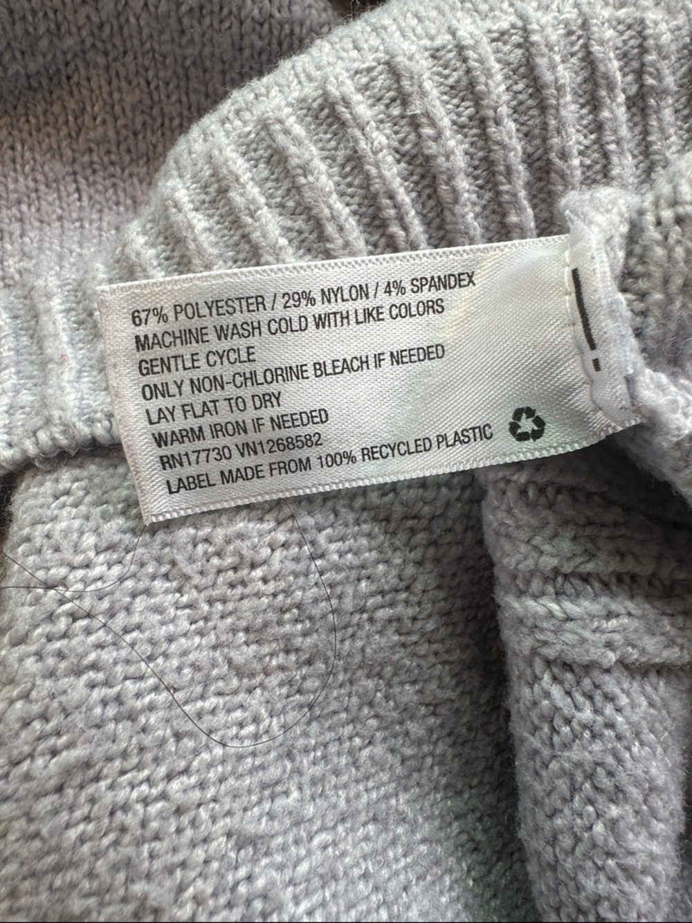 Lavender V-Neck Pullover Sweater - Picture 8 of 8